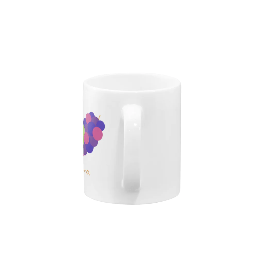 MORI CRAFTのハートの葡萄 Mug :handle