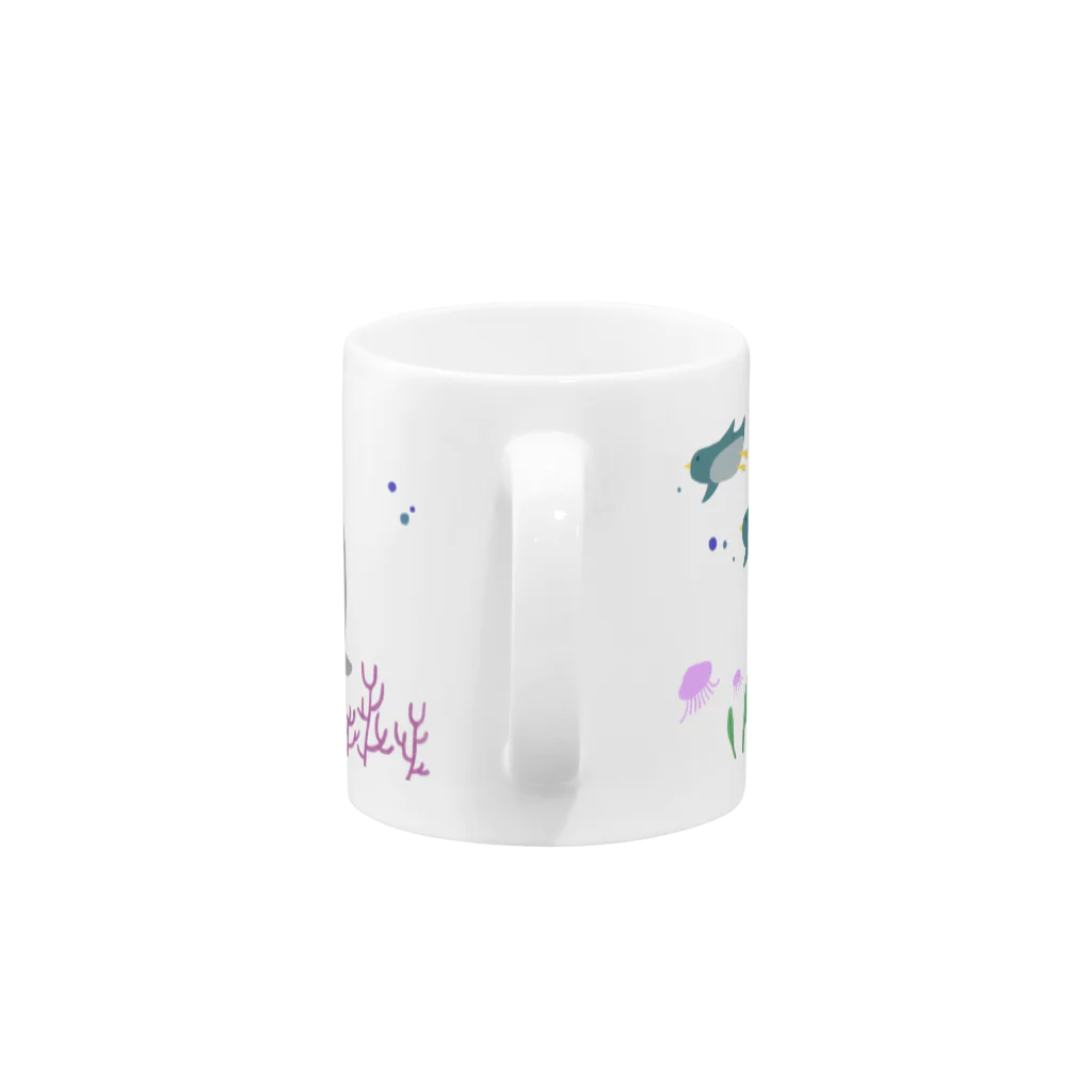 shichi_shopのうみのパーティ Mug :handle