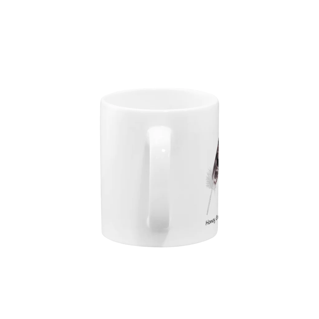 ハネクラシのハチクマノハネ　マグ Mug :handle