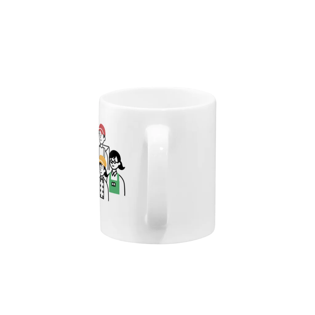 複業カレッジのマグカップ_複業カレッジオリジナルキャラクター Mug :handle