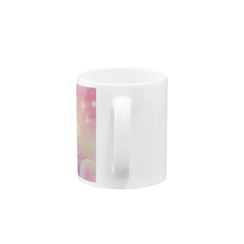 気まぐれshop　haruchonのきらきら輝く　ヒーリングアート Mug :handle