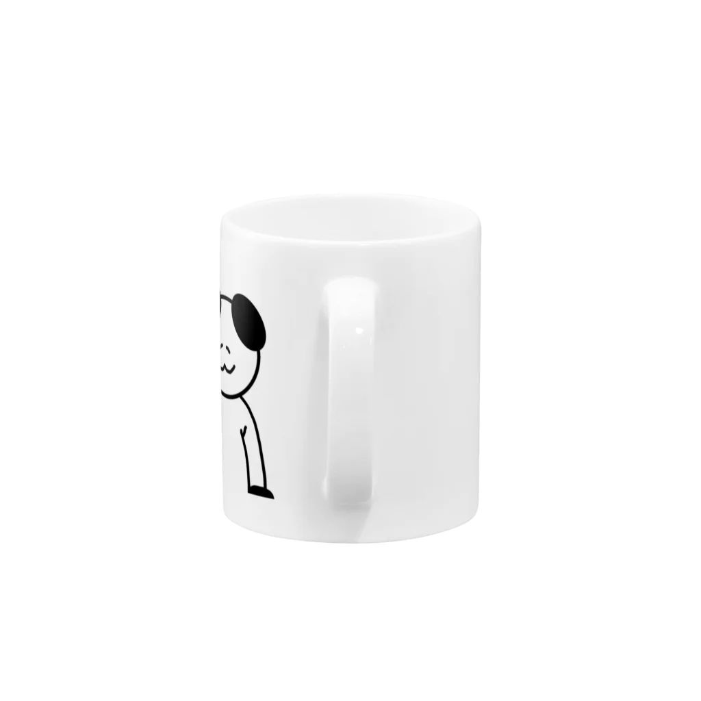 イヌヌワンの立ったイヌ Mug :handle