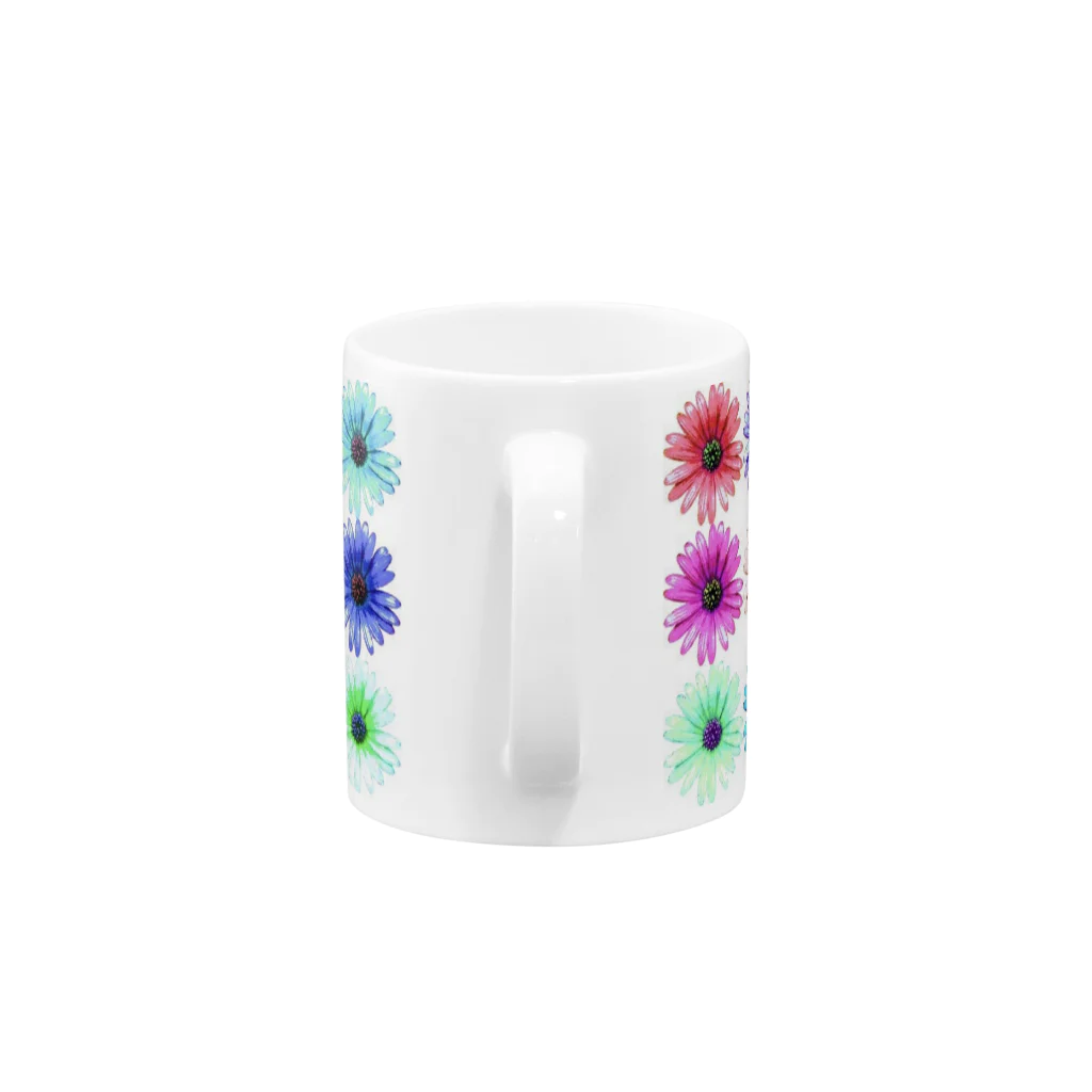 LilacGingerの花柄マグ（SUZURI）限定 Mug :handle