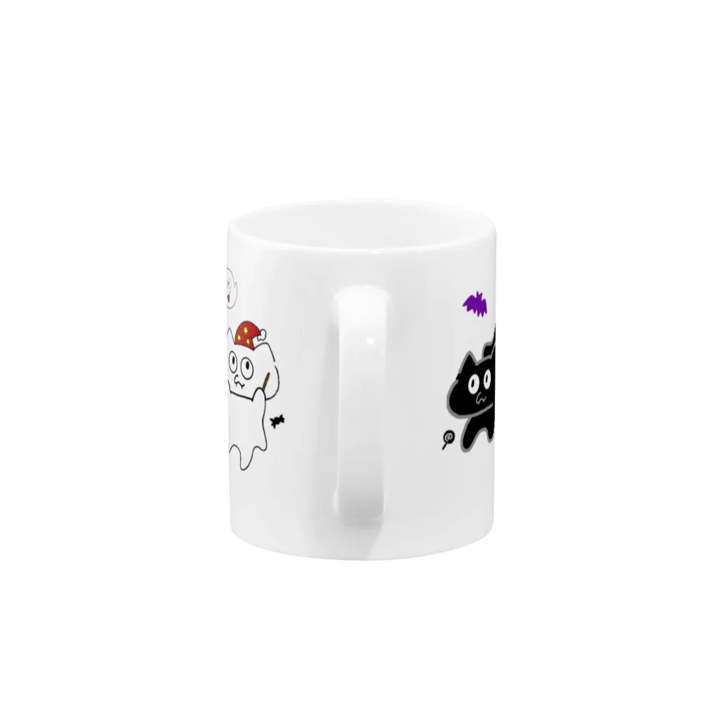 ennuのじゅるねこハロウィンマーチ Mug :handle