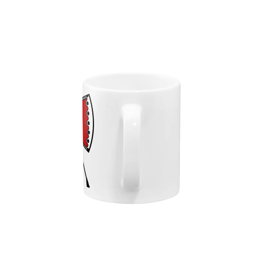 ふらっぺ1028のR Mug :handle