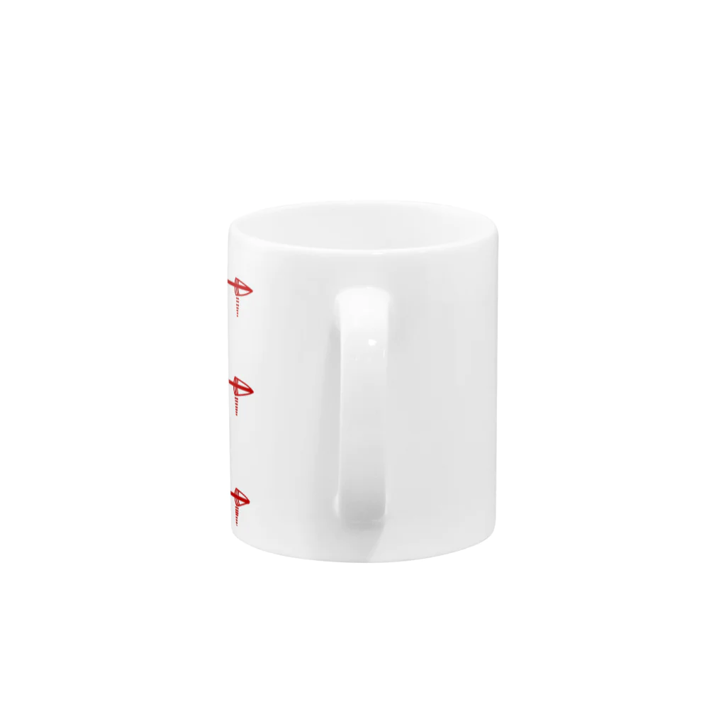 ふらっぺ1028のE Mug :handle