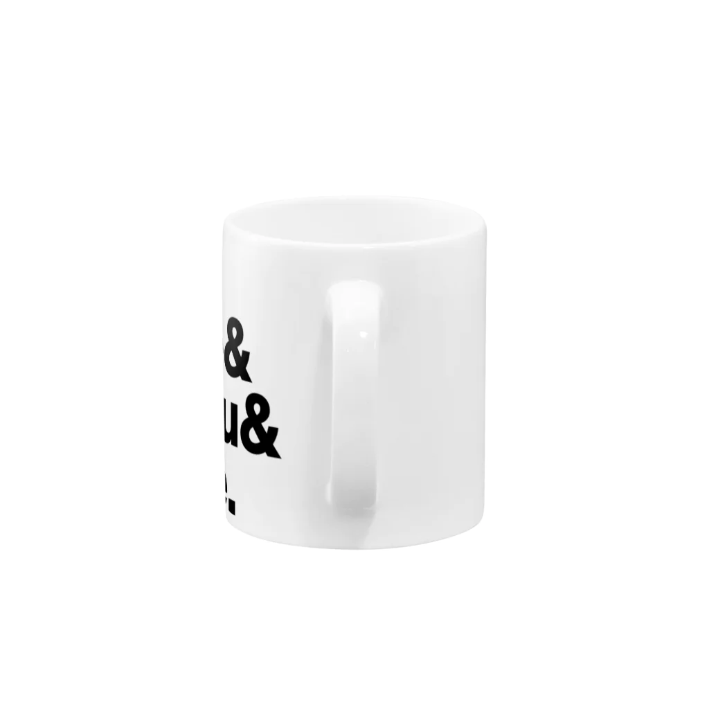 KAWAGOE GRAPHICSの織田四天王 Mug :handle