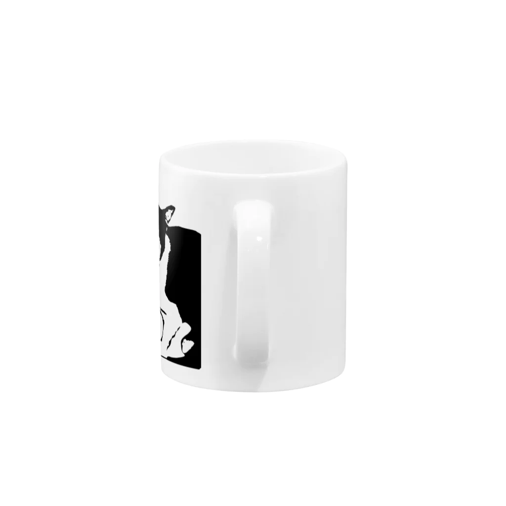 TAKUMIの笑い猫 Mug :handle