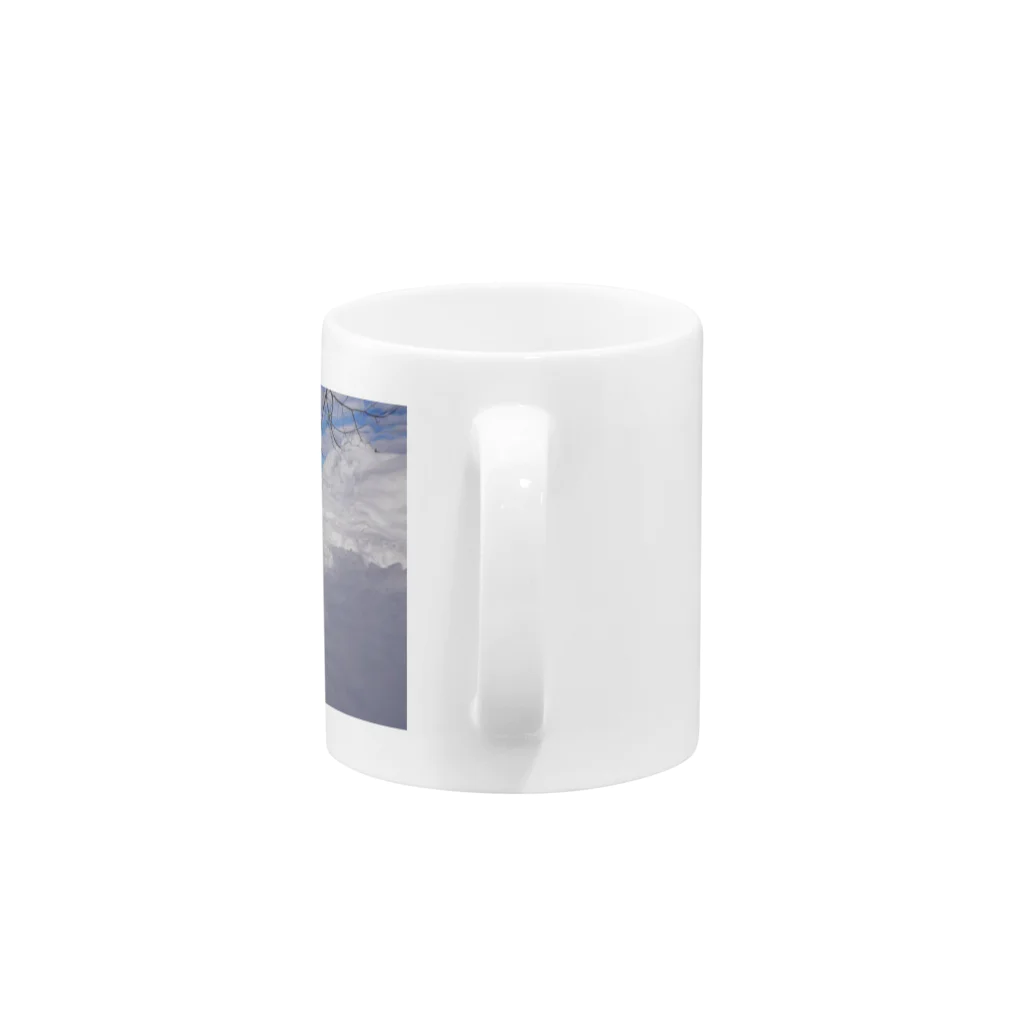 なまけものの雪景色りくちゃん Mug :handle