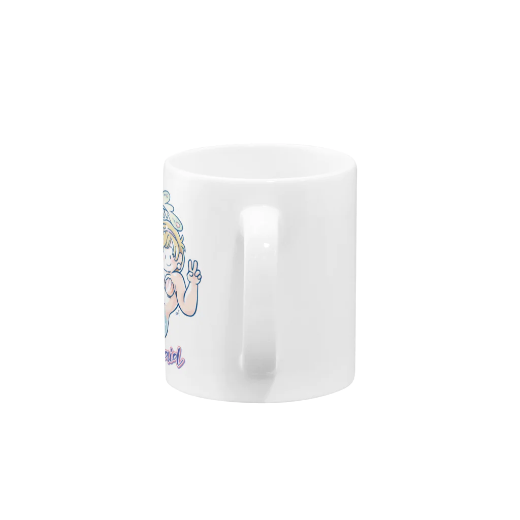 kef IllustrationsのCHUBBY MERMAID Mug :handle