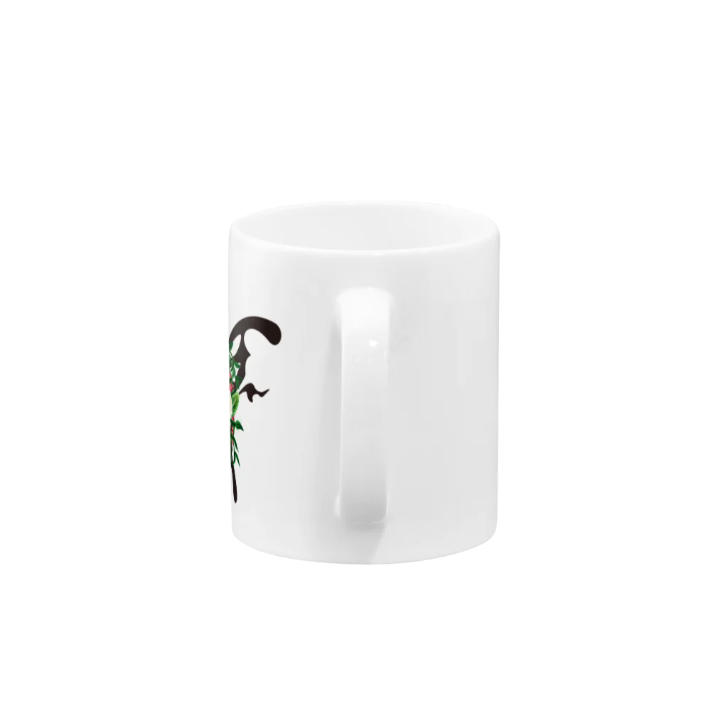 sioriの蝶ブーケ Mug :handle
