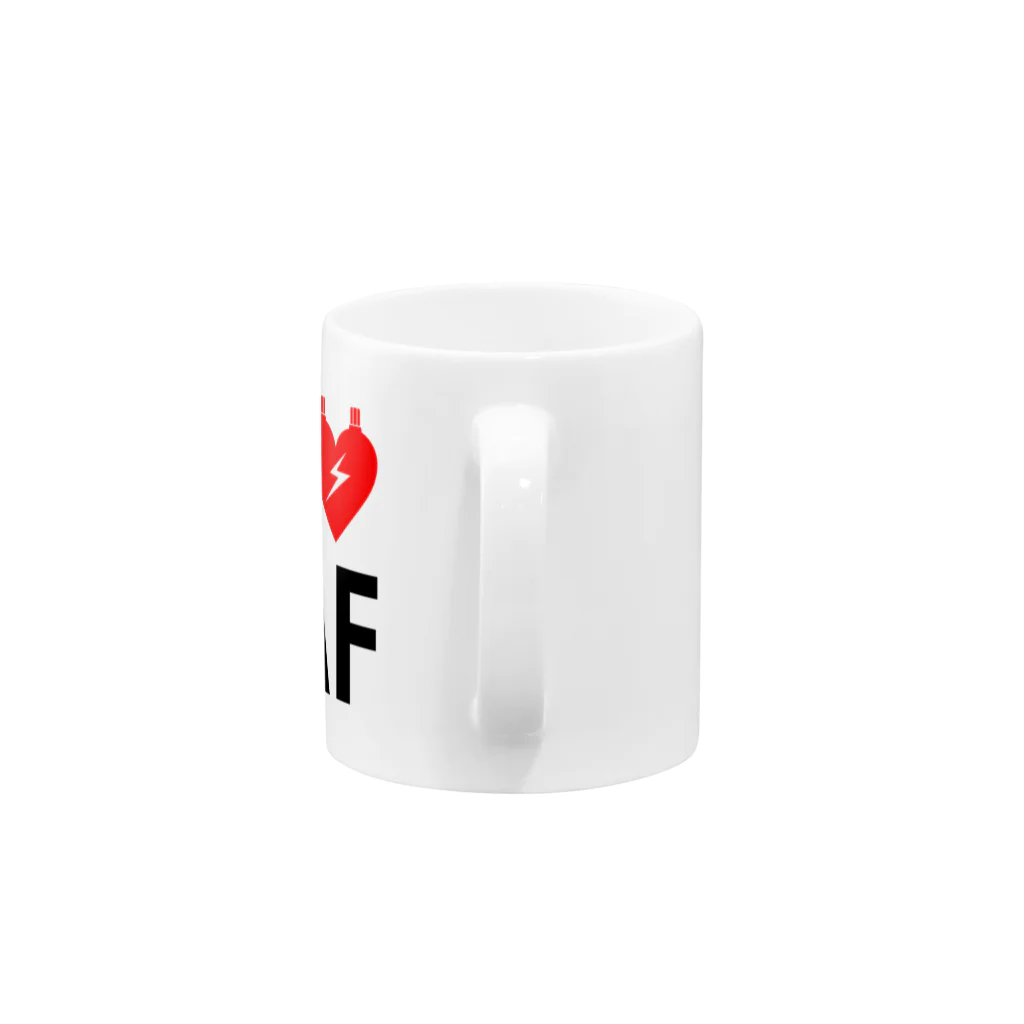 rakugayaのI LOVE JAF Mug :handle