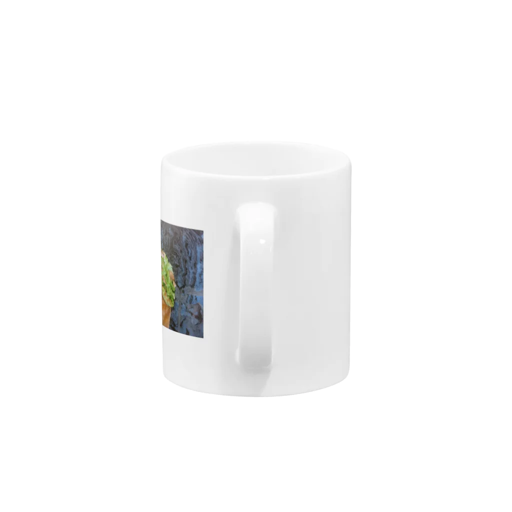 c5picklesのコケガエル Mug :handle