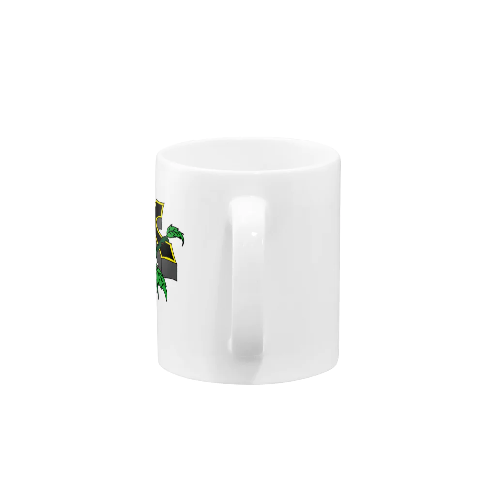 ZERRYの薔薇クロス Mug :handle