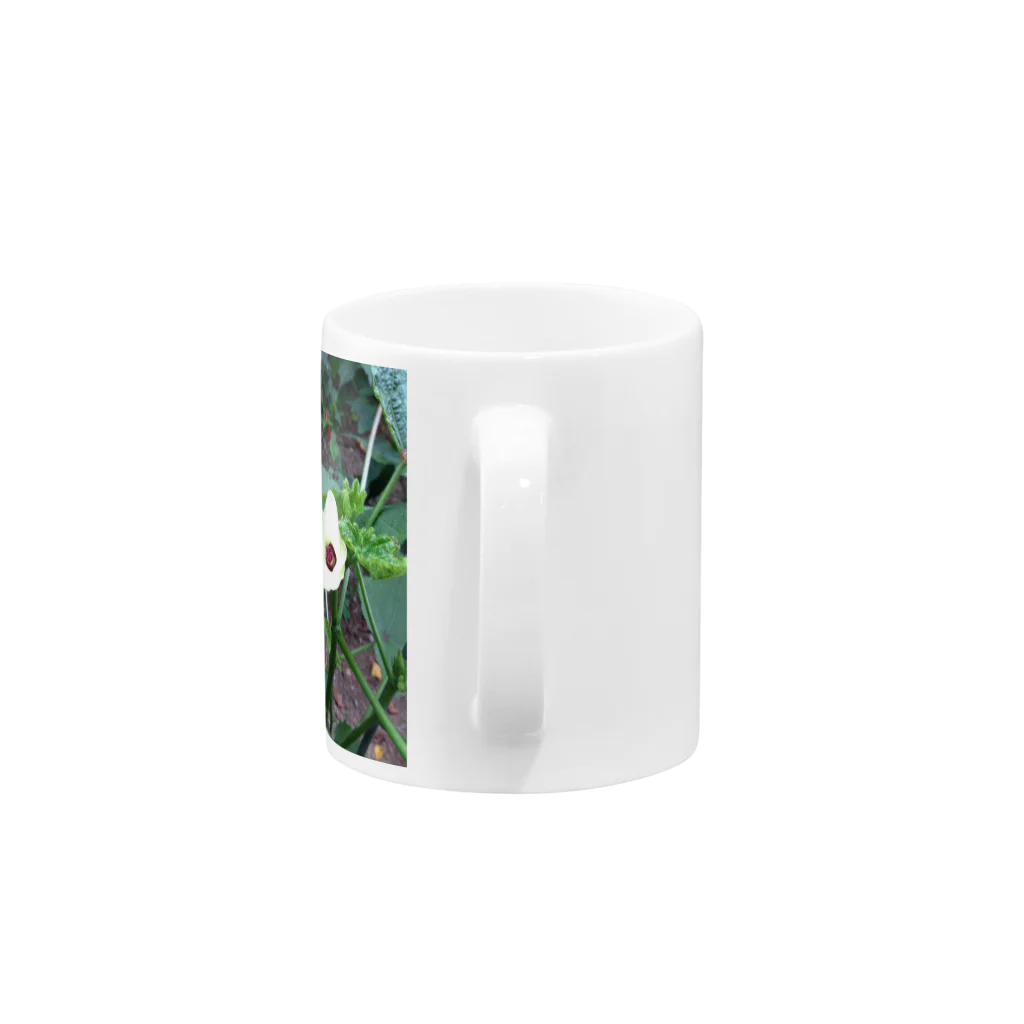 tomo_sunのオクラの花🌼 Mug :handle