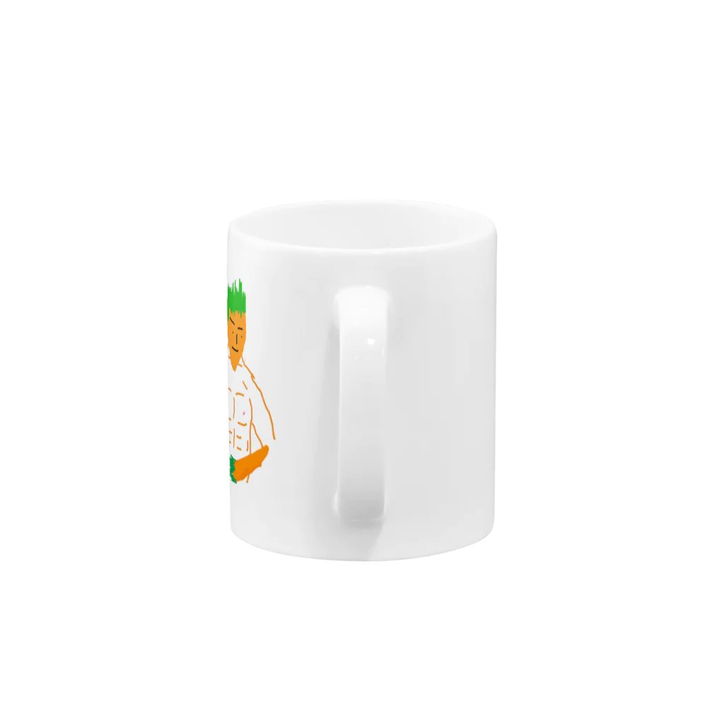 Kuso_mouseのニンジンニンゲン Mug :handle