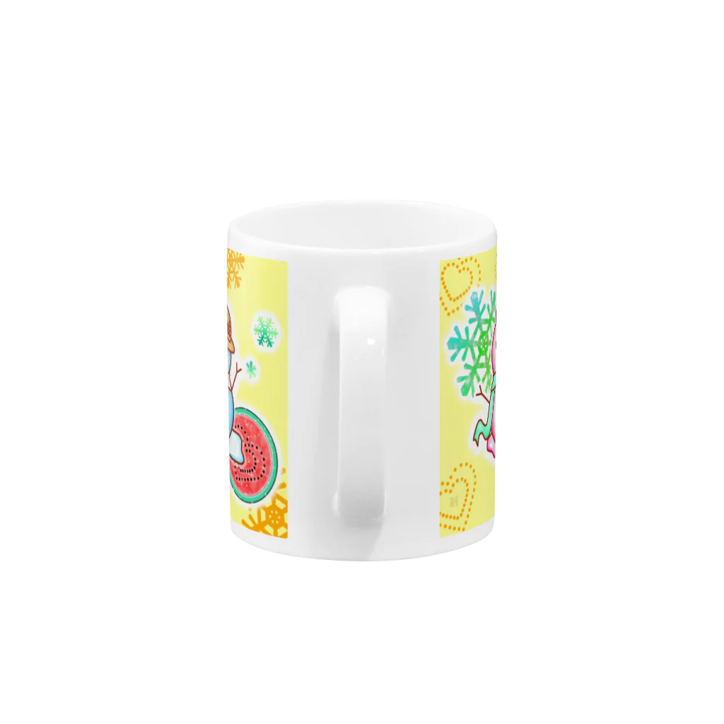 リウスムの夏の雪だるま Mug :handle