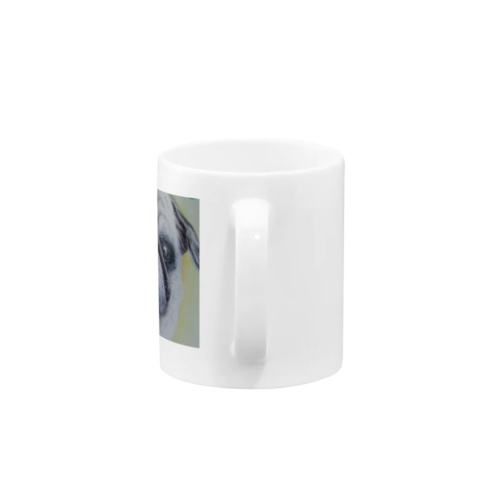 naousaginのパグカップ(マグカップ) Mug :handle