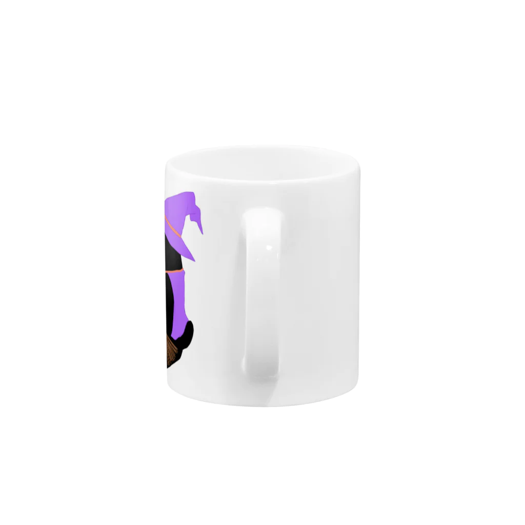 くろねこClochetteの魔女くろねこ Mug :handle