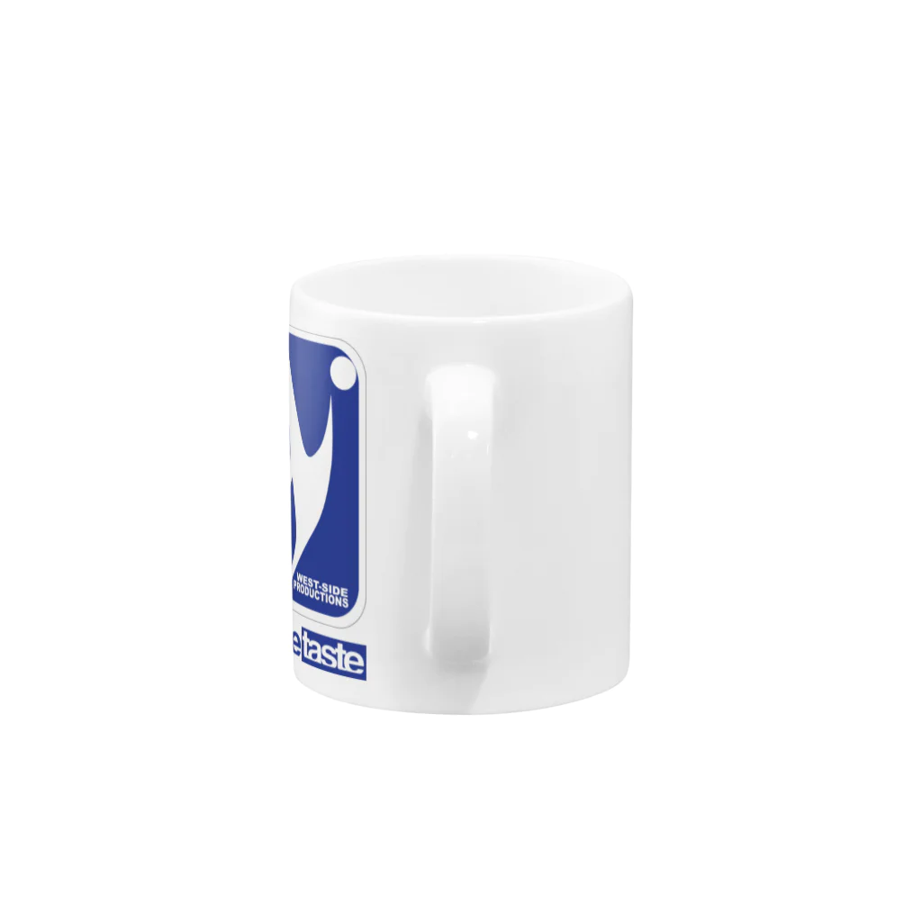 松村堂のtaste logo mag Tricolol Mug :handle