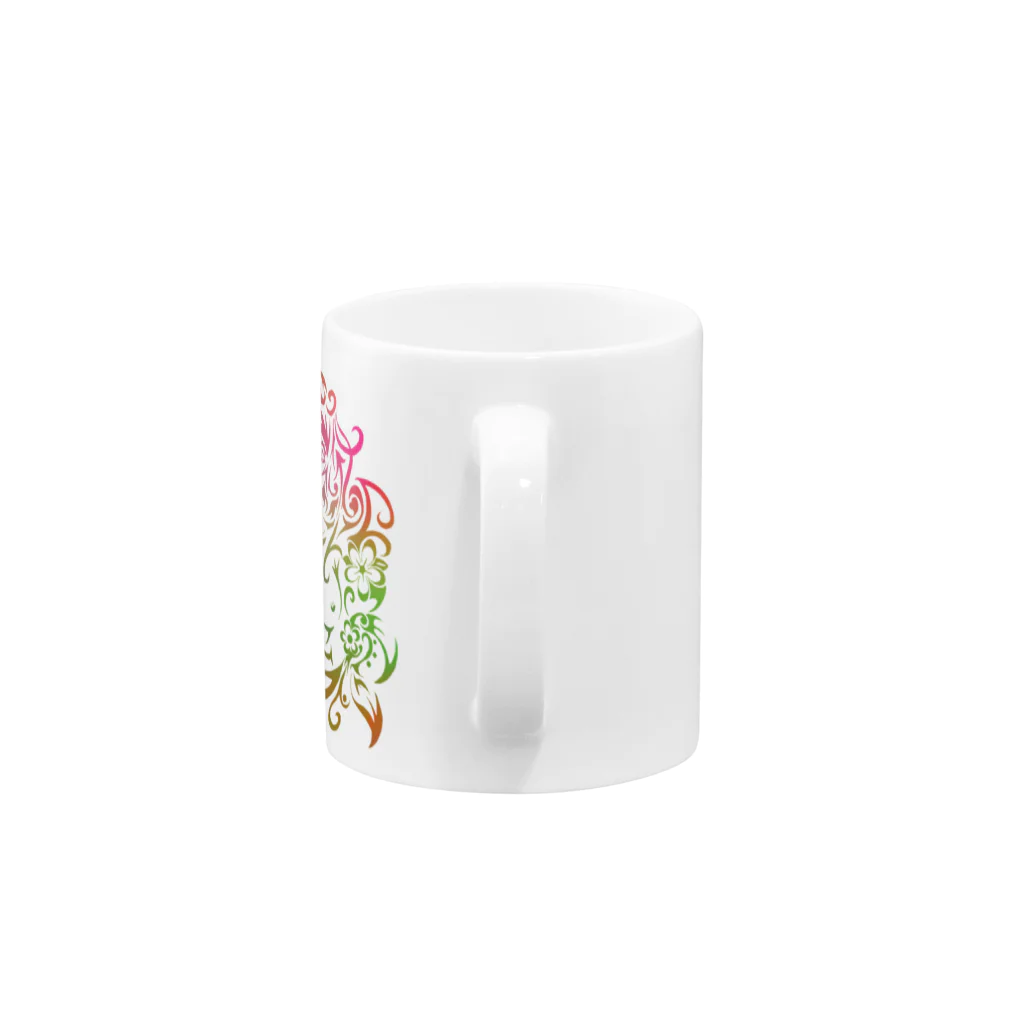 THE禅のFLOWER‐GIRL Mug :handle