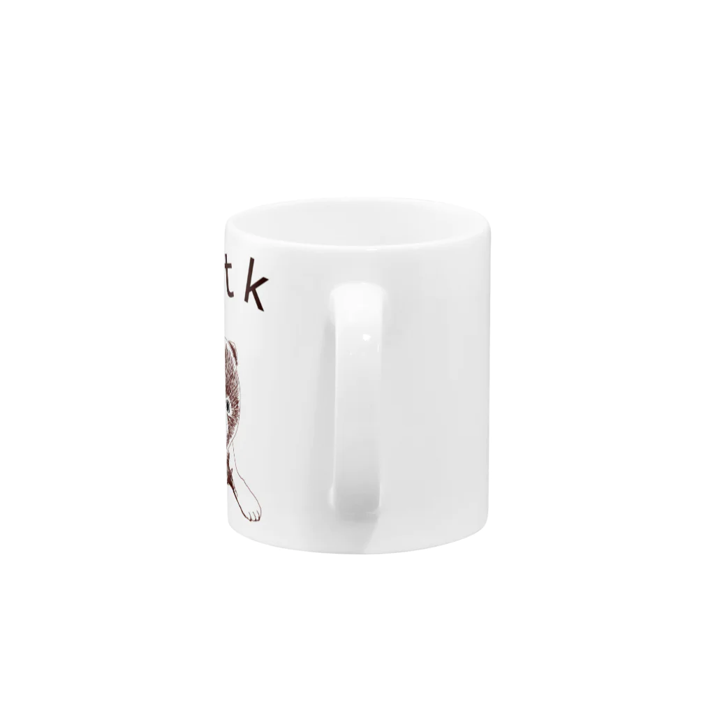 NIKORASU GOのユニークデザイン「WKTK」 Mug :handle