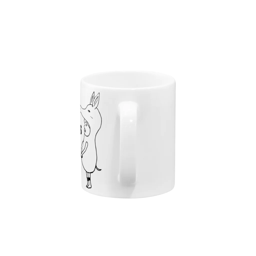 the ordinary stamp atelierのツチブタくん Mug :handle