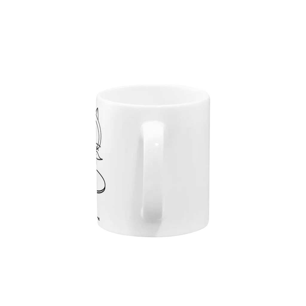 mkumakumaのおひとりにゃま Mug :handle