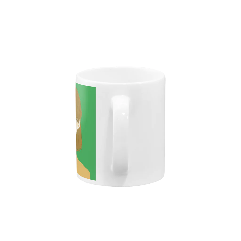 まりも氏のおんなのこ Mug :handle