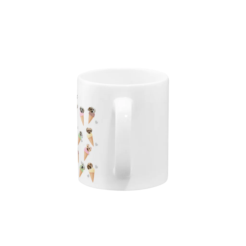 LiLunaのマルキーアイスクリーム Mug :handle