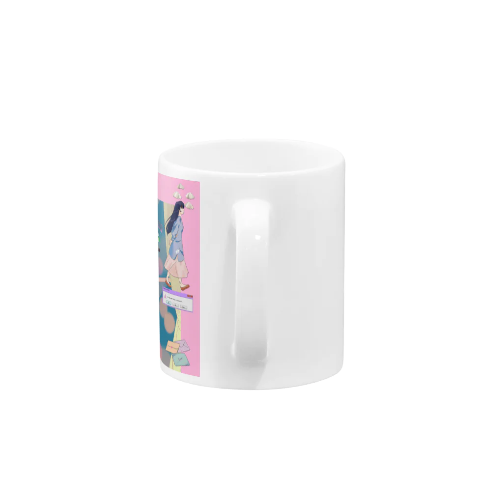 𝙈𝙊𝙈𝙊'𝙨 𝙎𝙝𝙤𝙥の90's anime & momo #03 Mug :handle