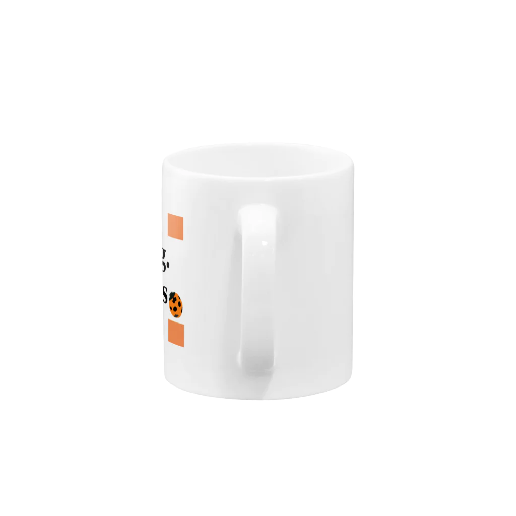 ホームタウンスター　Hometown Star のテントウムシピリオド（オレンジ）　Orange Ladybird Mug :handle