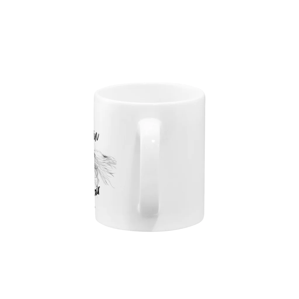 ゆたぽんのWIND IN HER HAIR Mug :handle