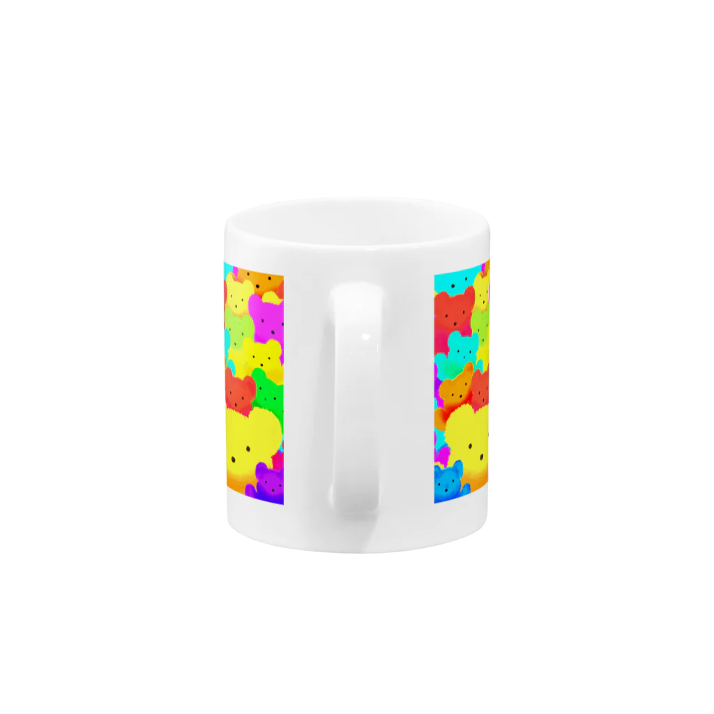 ✨🌈✨ユラクラカン🇯🇵 ✨🌈✨のナナイロテディベアベア Mug :handle