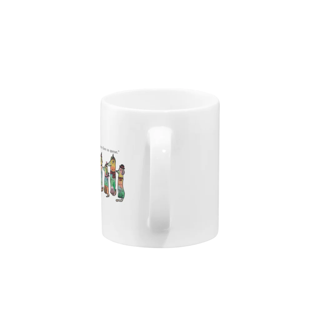 NoenoeMagicの７匹のワンコ Mug :handle