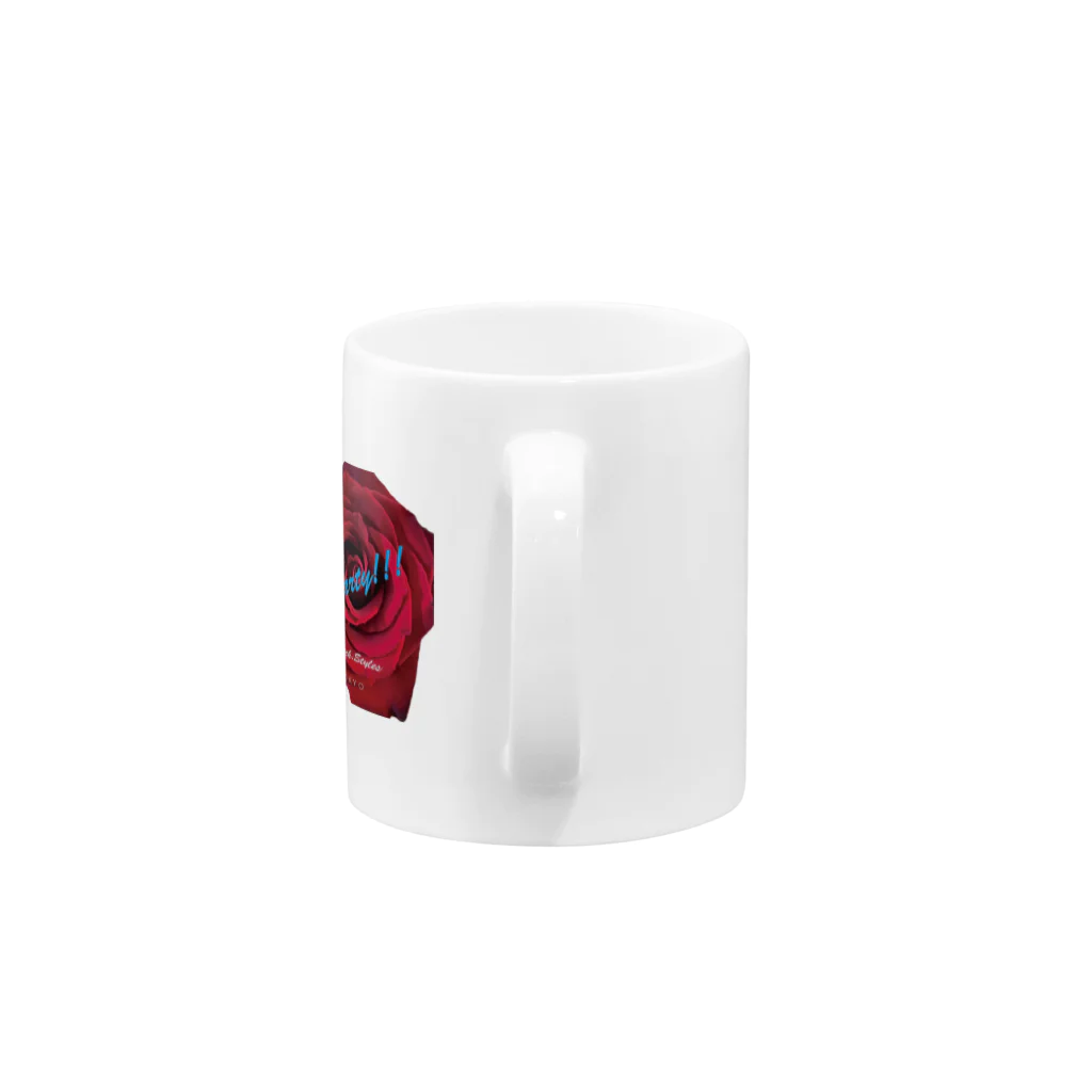 Dectech.stylesの100 red rose Mug :handle