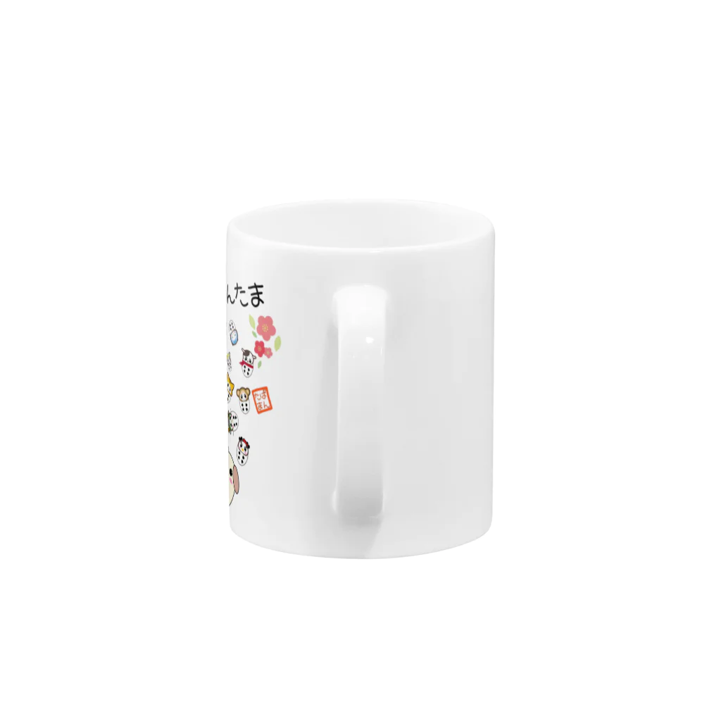 YmMy_shopのぱんたま　干支ver Mug :handle