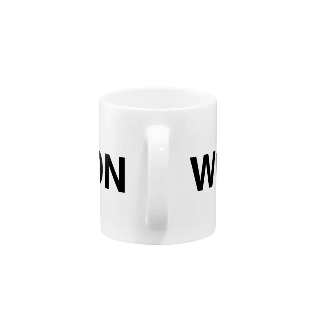 TOKYO LOGOSHOP 東京ロゴショップのWORKATION-ワーケーション- Mug :handle