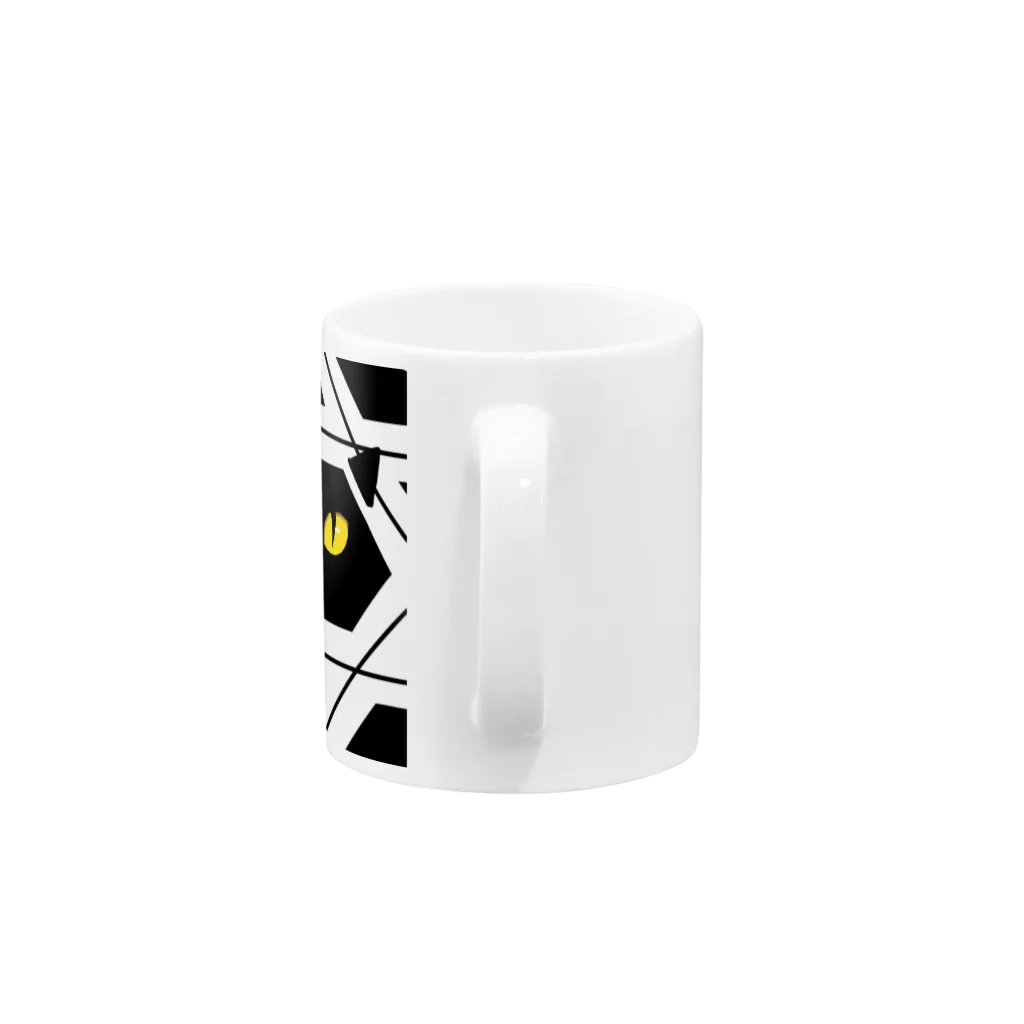 YUUUUKAの黒猫の穴 Mug :handle