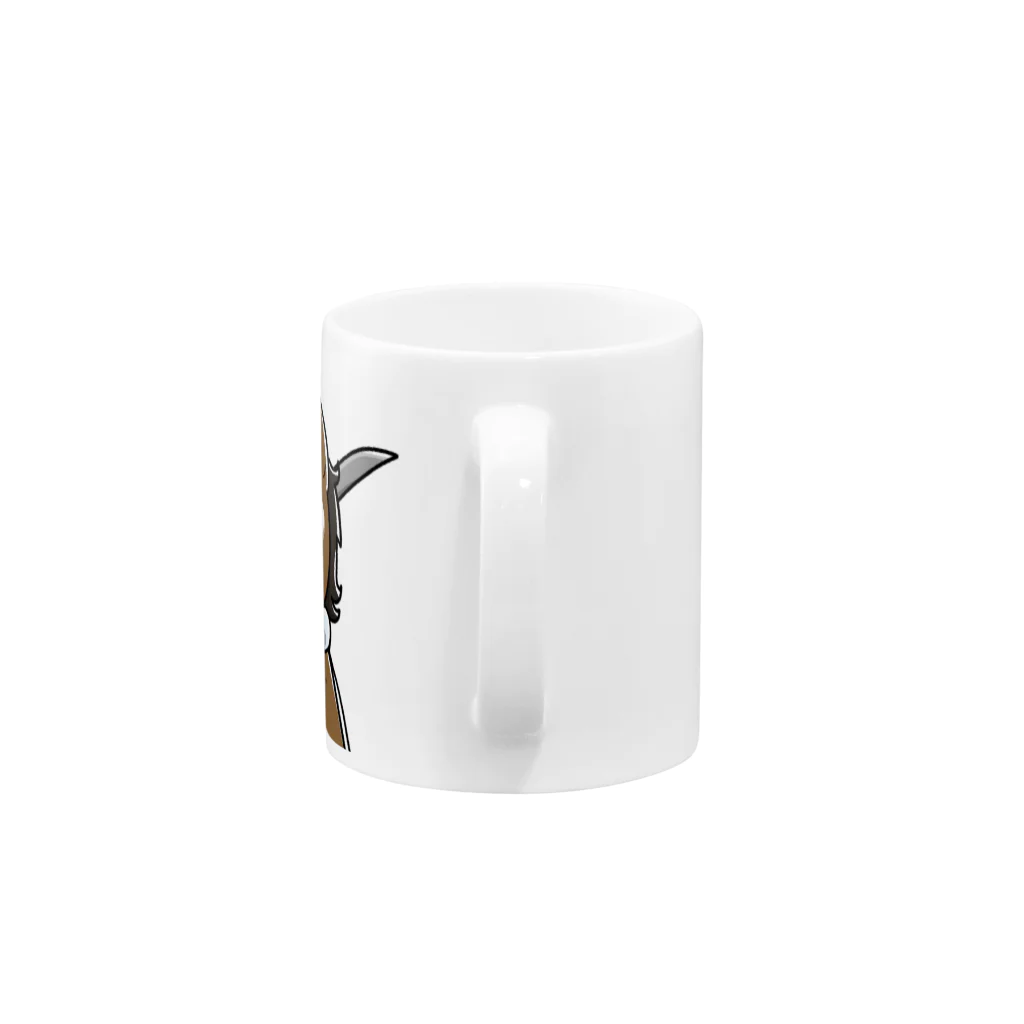 こび2号🐴の謙信公マグカップ。 Mug :handle