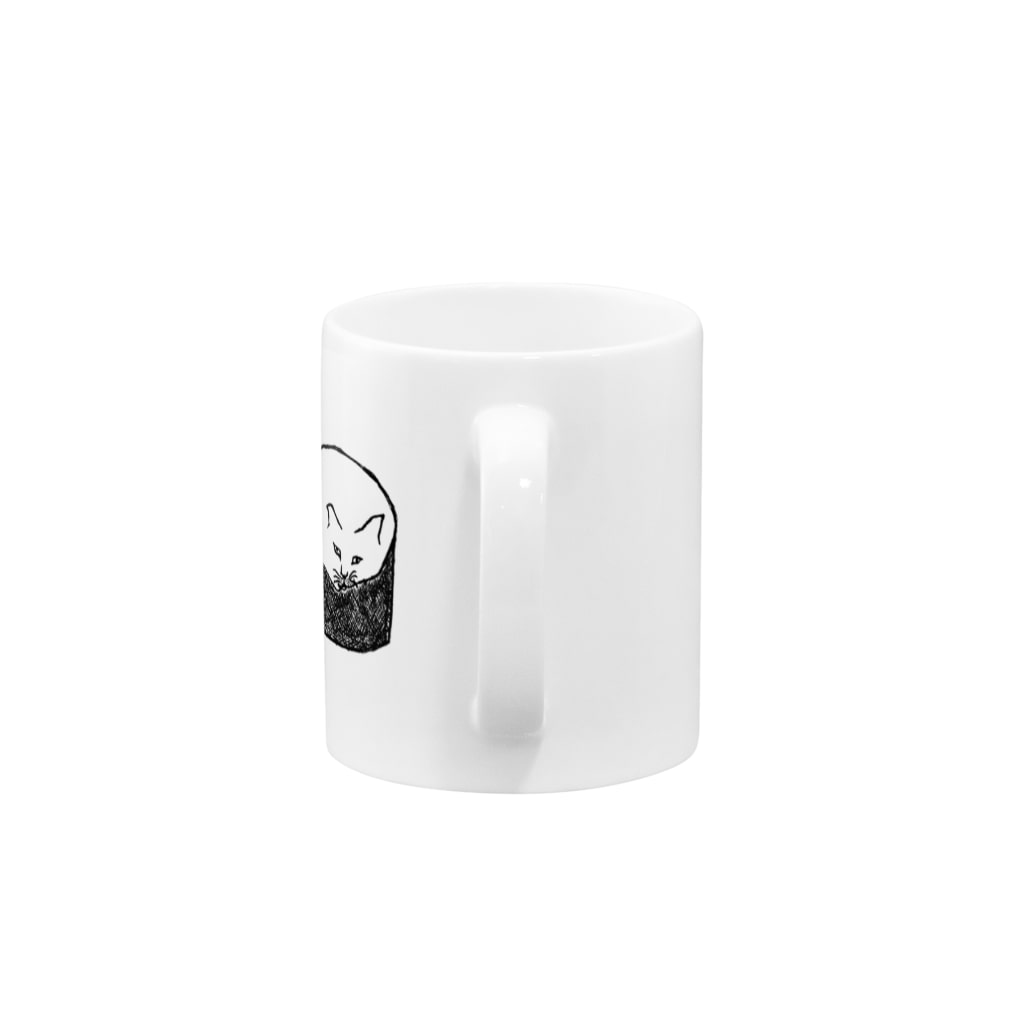 お味噌ちゃん👺LINEスタンプものネコ缶 Mug :handle