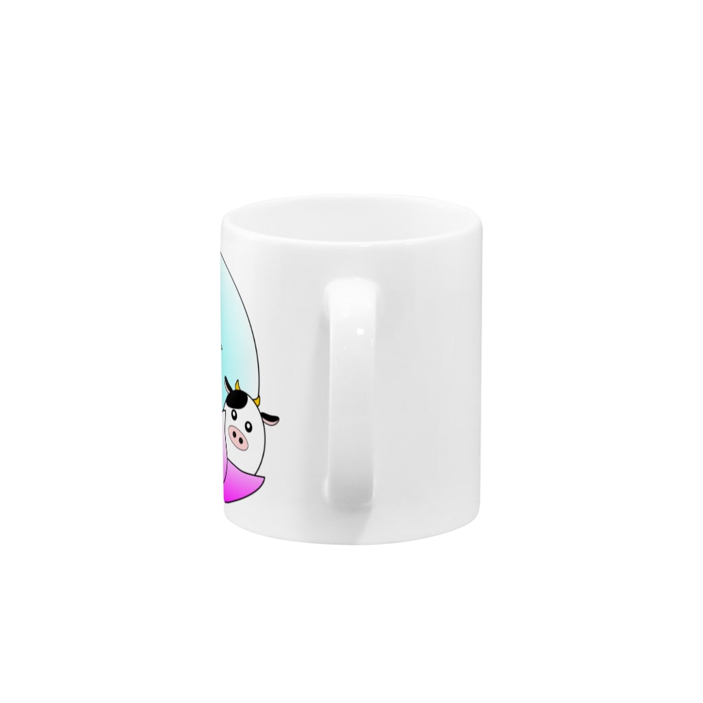 PY Kobo Yuko’ｓ Galleryの【開運祈願】丑年生まれ守護梵字タラーク Mug :handle