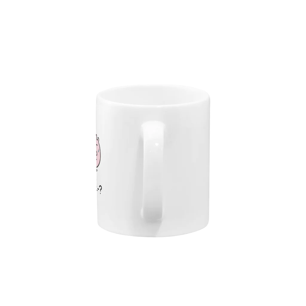 ぶたぴ's SHOPのぶたぴ　「コーヒー」 Mug :handle