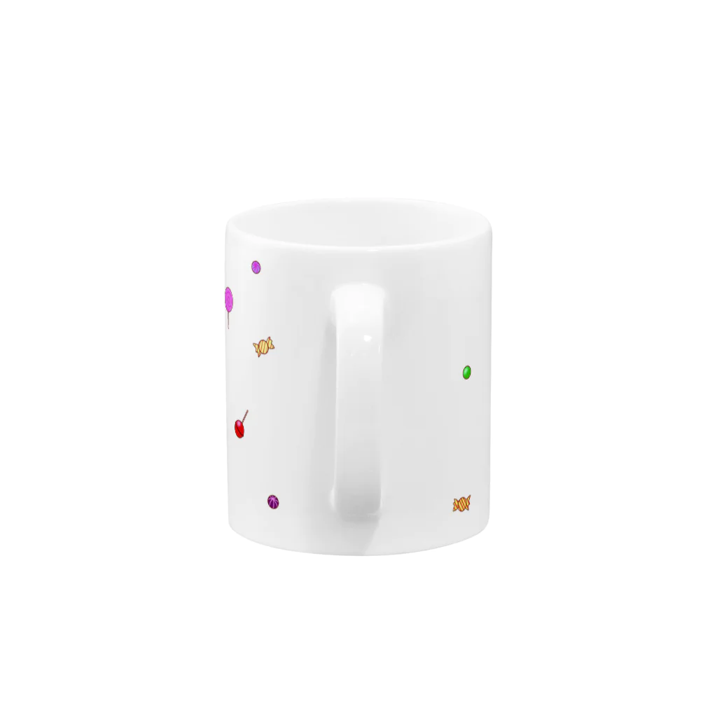 Draw freelyの飴降り Mug :handle