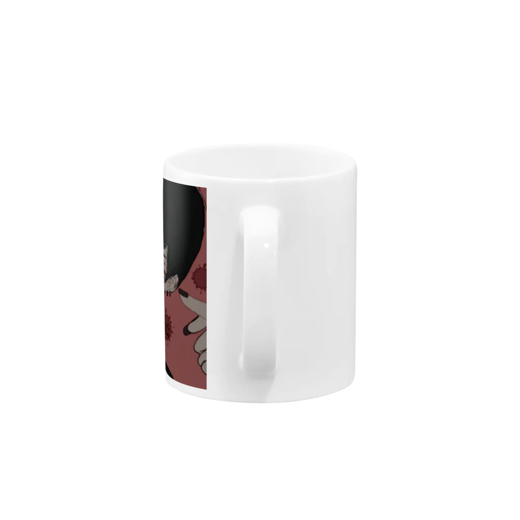     微無゜の憂鬱 Mug :handle