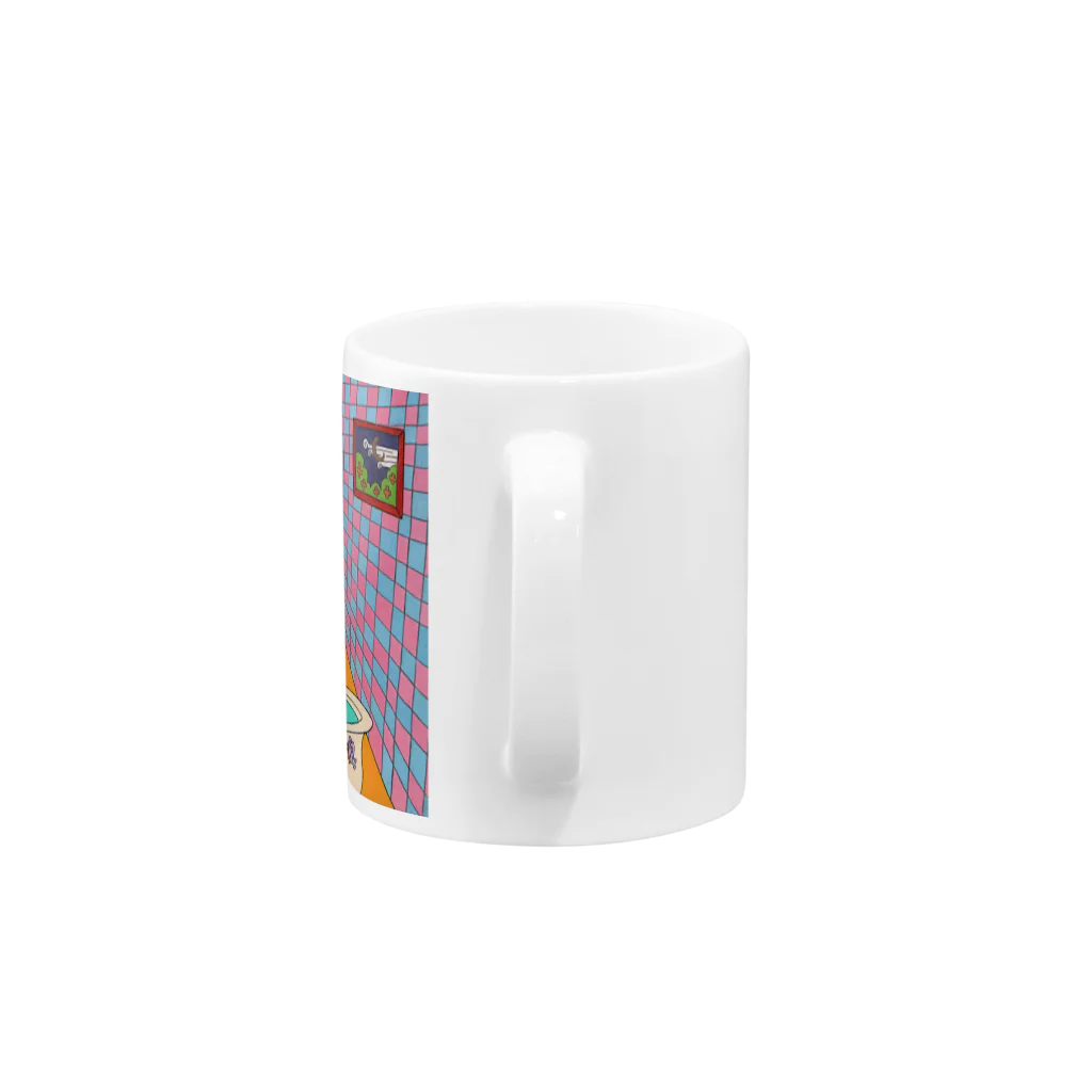 ピンクスキーのお店の愛の生活 Mug :handle