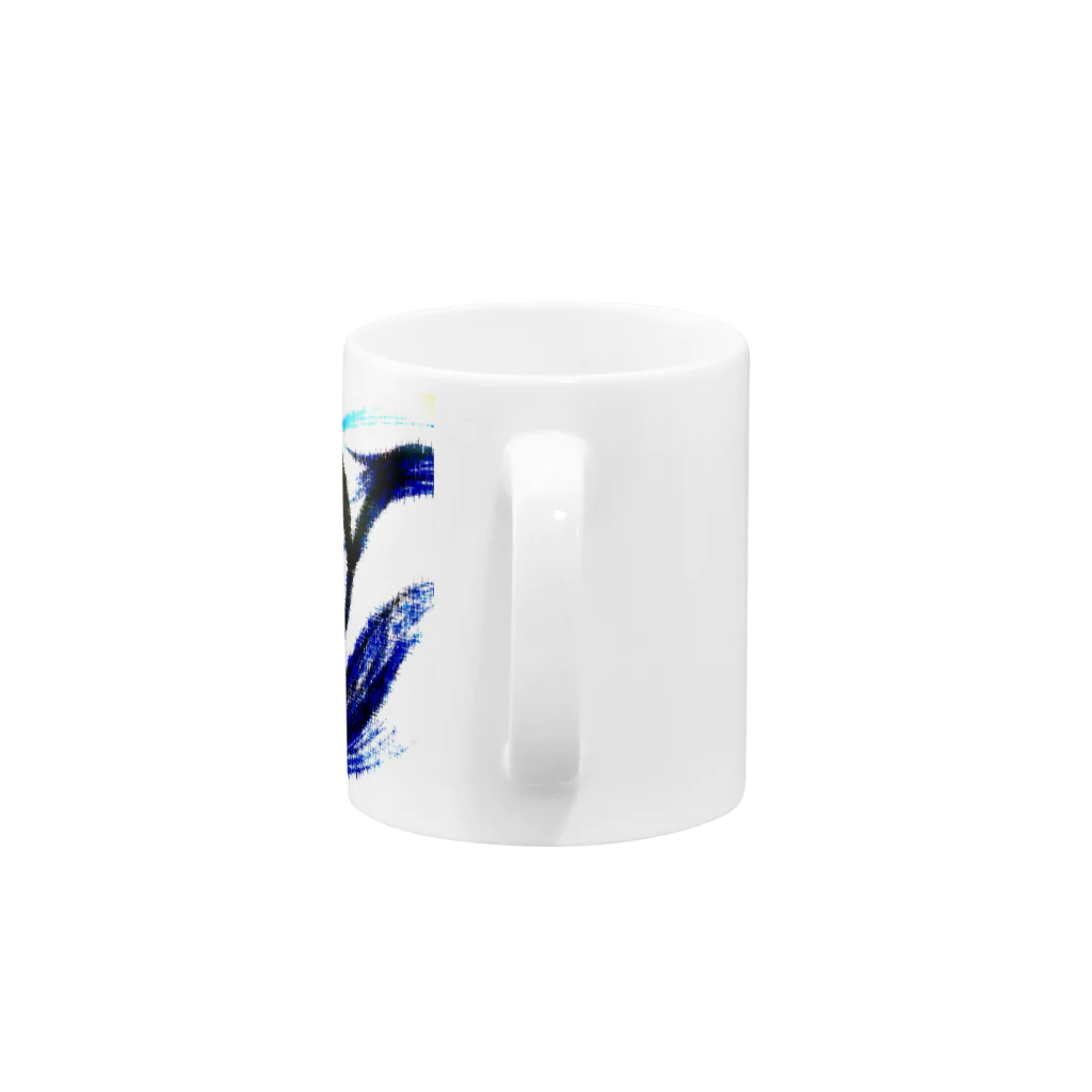 MiMiの絵日記の白い地球 Mug :handle