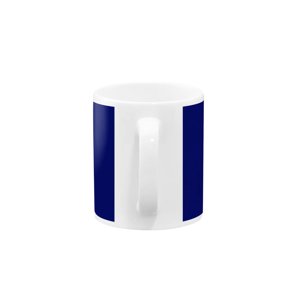 Niea999’s プチハッピー shopのXmas nose - blue Mug :handle
