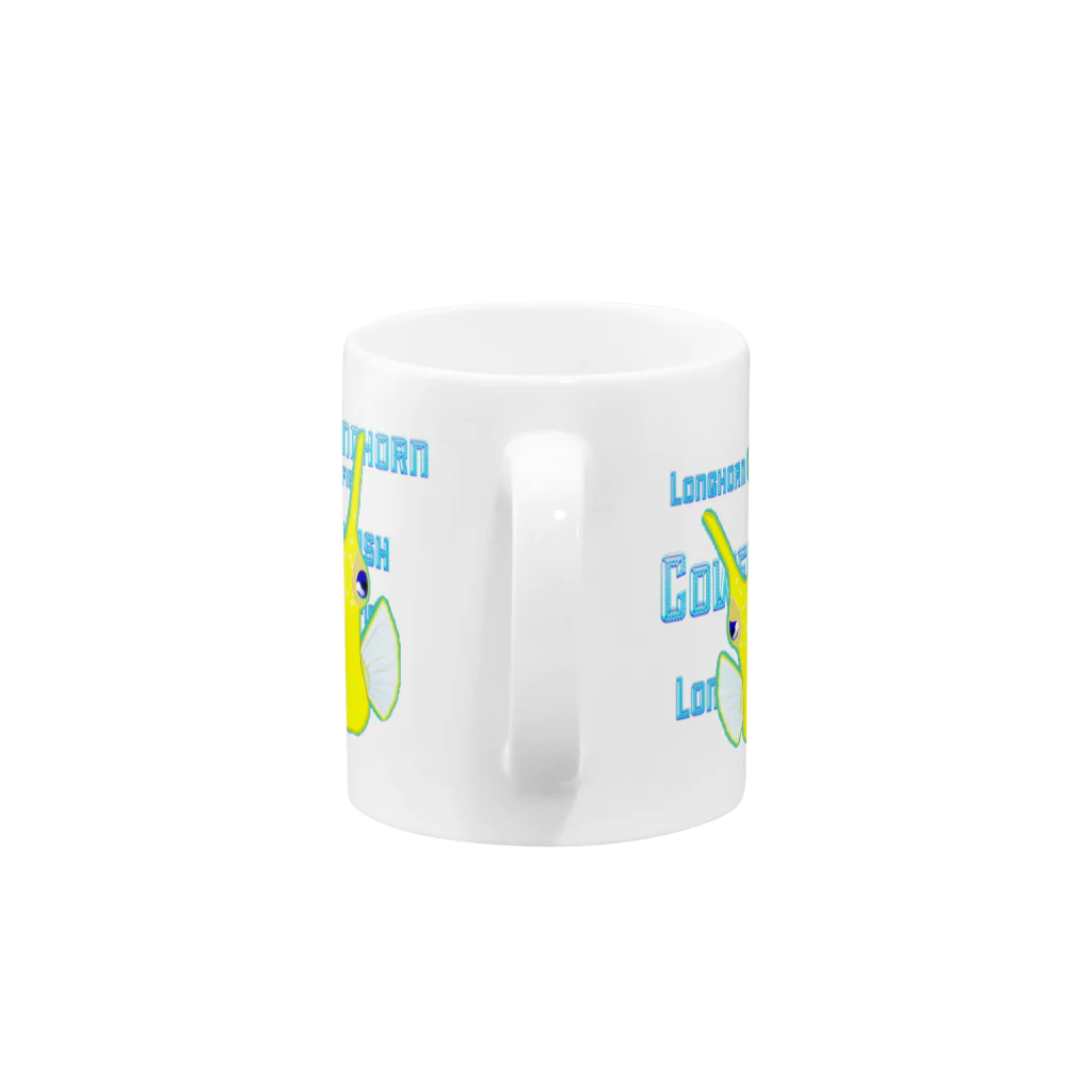 LalaHangeulのLonghorn Cowfish(コンゴウフグ) Mug :handle