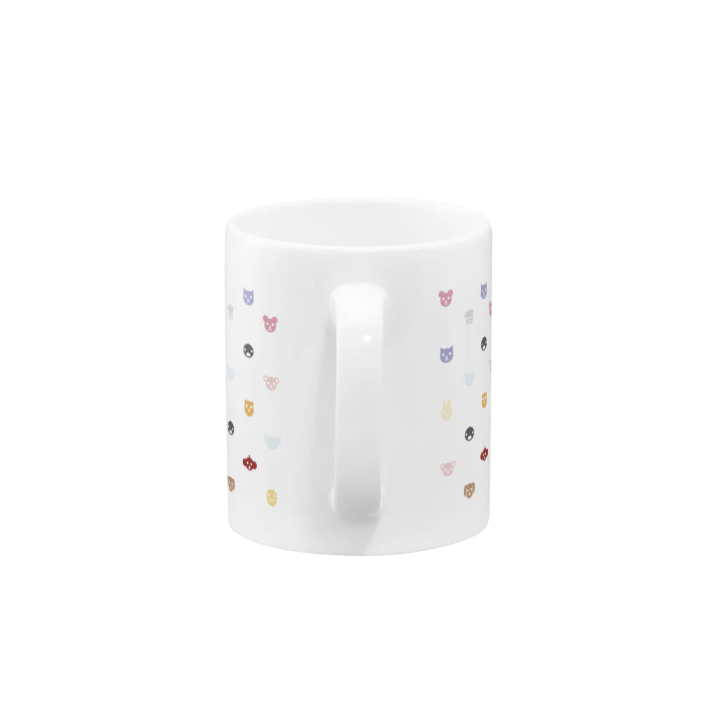 PostPet Official Shopのパステルあいこんず Mug :handle